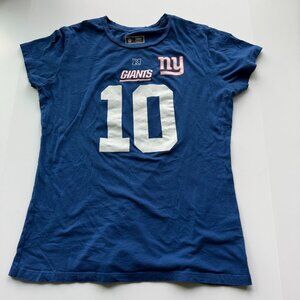 New York Giants Eli Manning #10 Women's V-Neck T-Shirt – Size XL